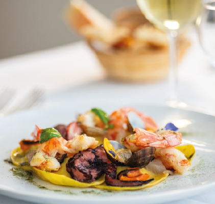 Piatti ristorante Villa Elena